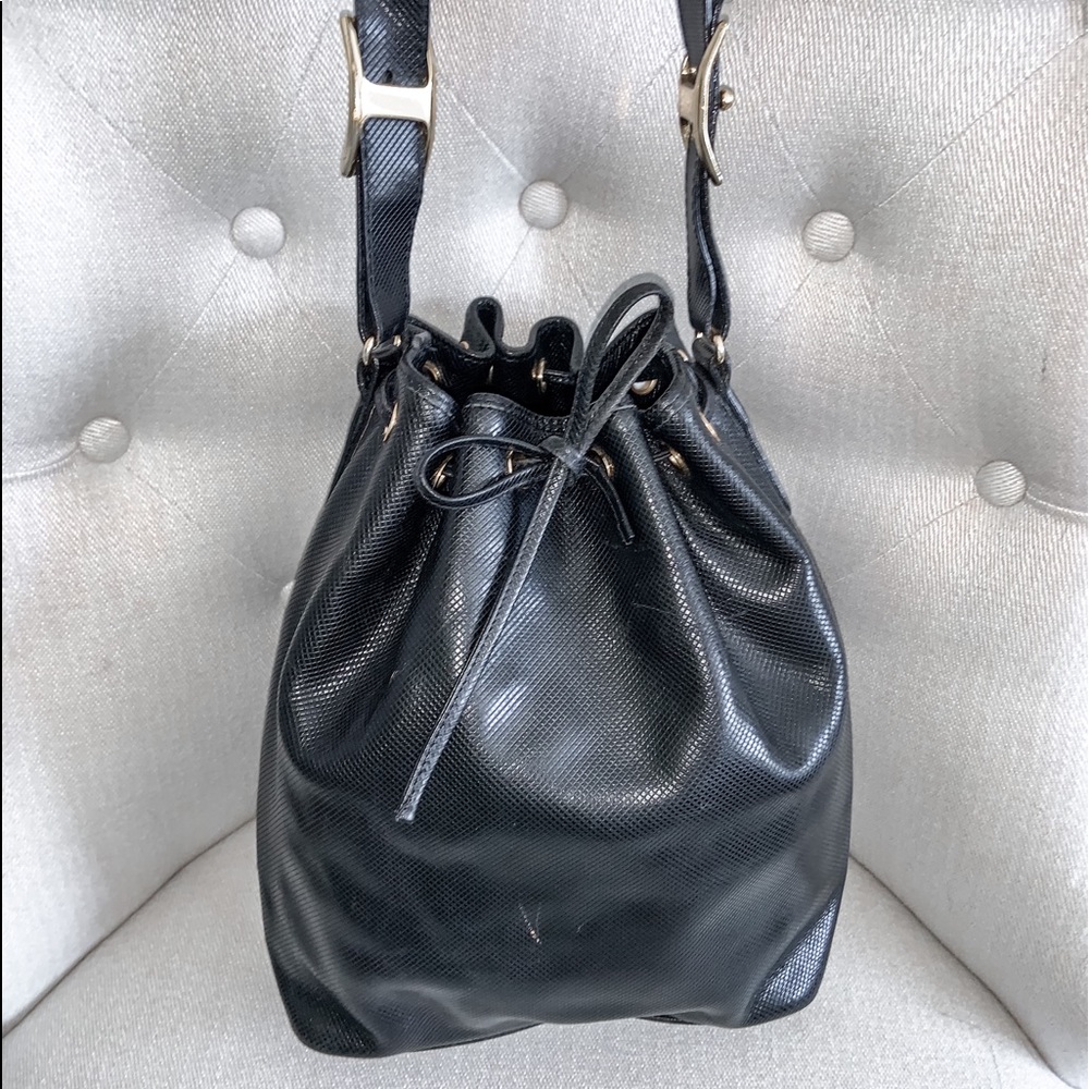 Bottega Veneta Black Leather Bag